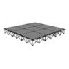 IntelliStage Lightweight 9'x9' Portable Stage System 9x9, 9 x 9, 81 square feet, small stage, portable stage, portable staging, stage unit, stage kit, lightweight, intellistage