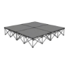 IntelliStage Lightweight 8'x8' Portable Stage System 8x8, 8 x 8, 64 square feet, small stage, square stage