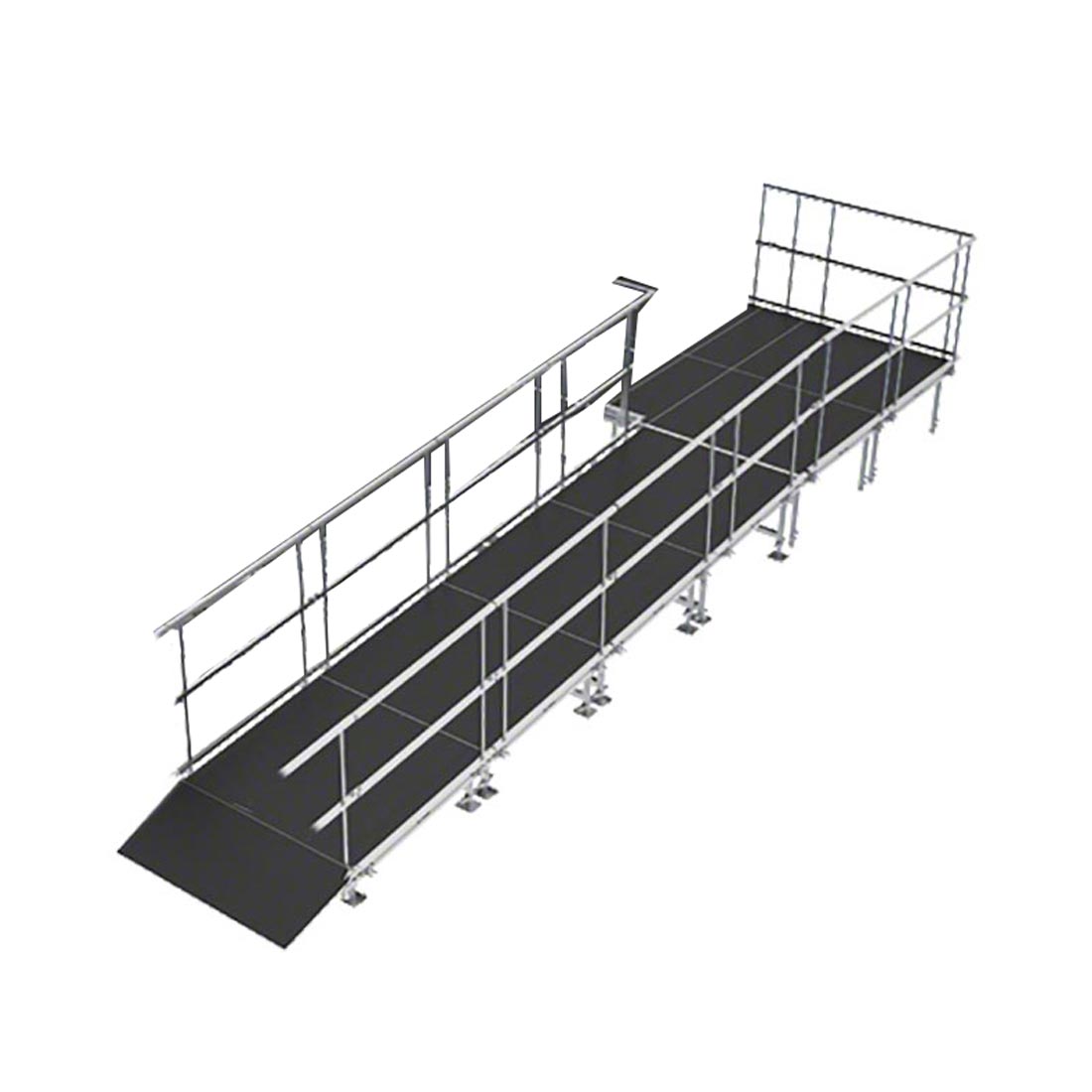 Universal ADA Wheelchair Ramp w/Landing for 16