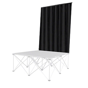 IntelliStage Backdrop Curtain (4 Wide by 8 High) back drop, curtain, drape, guardrail