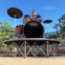 IntelliStage Lightweight 6' Round Portable Drum Riser - SDR6D