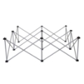 IntelliStage Lightweight 3'x3' Square Stage Riser
