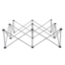 IntelliStage Lightweight 3'x3' Square Stage Riser - IS3X3X