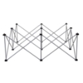 IntelliStage Lightweight 4'x4' Square Stage Riser