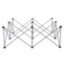 IntelliStage Lightweight 4'x4' Square Stage Riser - IS4X4X