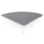 IntelliStage Lightweight 4' Quarter Round Stage Platform - ISQRPC4-ISQRPT4-ISQRPI4