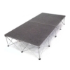IntelliStage Lightweight 4'x8' Portable Stage Kit (2 - 4'x4' Units) portable staging, 4x8, 4 x 8, 8 x 4, 8x4, lightweight, stage, modular, 4x4