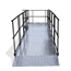 Universal Straight ADA Wheelchair Ramp with Landing for 16" High Stages - R16LW