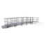 Universal Straight ADA Wheelchair Ramp with Landing for 16" High Stages - R16LW