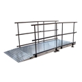 Universal Straight ADA Wheelchair Ramp for 8" High Stages