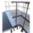 Universal Straight ADA Wheelchair Ramp with Landing for 16" High Stages - R16LW