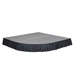 StageDrop 6x6 Rounded Corner Stage Package 6x6, 6 x 6, SD668CORNERC, SD6616CORNERC, SD6624CORNERC, SDCORNER668C, SDCORNER6616C, SDCORNER6624C, folding stage, SDCORNER668T, SDCORNER6616T, SDCORNER6624T, SDCORNER6632T