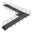 Universal 90-Degree Turn ADA Wheelchair Ramp with Landing for 32" High Stages - R3290W