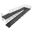 Universal Switchback ADA Wheelchair Ramp with Landing for 48" High Stages - R48SBW