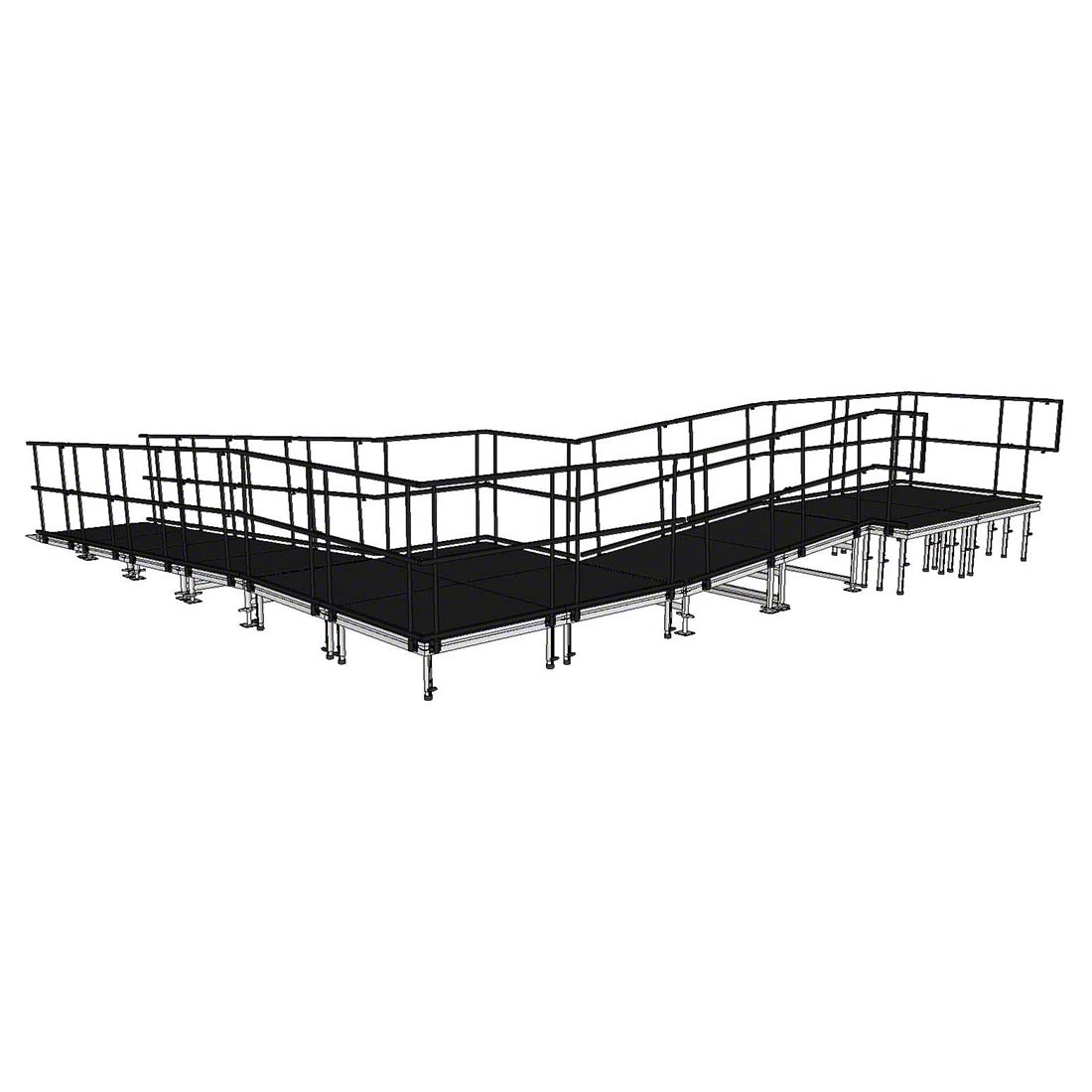 Universal 90° ADA Wheelchair Ramp for 24