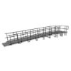 Universal Straight ADA Wheelchair Ramp with Landing for 24" High Stages universal ramp, universal wheelchair ramp, universal ada ramp, ada ramp, 24 inch stage ramp, 24 in wheelchair ramp, portable stage ramp