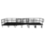 Universal Switchback ADA Wheelchair Ramp with Landing for 24" High Stages - R24SBW