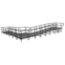 Universal 90-Degree Turn ADA Wheelchair Ramp with Landing for 32" High Stages - R3290W