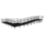 Universal 90-Degree Turn ADA Wheelchair Ramp with Landing for 32" High Stages - R3290W