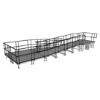 Universal Switchback ADA Wheelchair Ramp with Landing for 32" High Stages universal ramp, universal wheelchair ramp, universal ada ramp, ada ramp, 32 inch stage ramp, 32 in wheelchair ramp, portable stage ramp, switchback ramp, switchback wheelchair ramp
