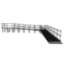 Universal 90-Degree Turn ADA Wheelchair Ramp with Landing for 40" High Stages - R4090W