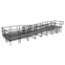 Universal Switchback ADA Wheelchair Ramp with Landing for 40" High Stages - R40SBW
