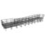 Universal Switchback ADA Wheelchair Ramp with Landing for 48" High Stages - R48SBW