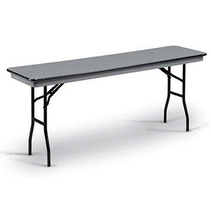 Midwest Folding 618NLW 18"x72" Seminar Folding Table, Hexalite midwest folding, NLW series, 618NLW, rectangle, folding table, 72x18, 18x72, 18x72x29, hexalite, plastic, seminar, seminar table