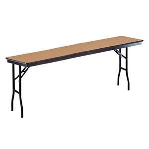 Midwest Folding 818EF 18"x96" Seminar Folding Table, Laminate midwest folding, ef series, 818ef, rectangle, folding table, 96x18, 18x96, 18x96x30, laminate, seminar, standard seminar