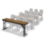 Midwest Folding CP618EF 18"x72" Comfort Leg Seminar Folding Table, Laminate - MFP-CP618EF