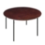 Midwest Folding R36E 36" Round Folding Table, Plywood - MFP-R36E-B