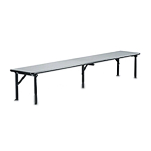 Midwest Folding 12"x72" Riser Shelf for Mobile Utility Table, Laminate  midwest folding, ef series, SB126ef, rectangle, folding table, riser shelf, buffet shelf 72x12, 12x72, 12x72x12, laminate