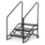 Midwest Folding TransFold 3-Step Stairs with Handrails for 32" Height Stage - MFP-TST3