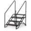 Midwest Folding TransFold 4-Step Stairs with Handrails for 40" Height Stage - MFP-TST4