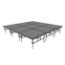 Midwest Folding TransFold 12'x12' Dual-Height Portable Stage Kit, 16"-24" High (4'x4' Units) - MFP-TA44-12X12X1624