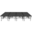 Midwest Folding TransFold 12'x16' Dual-Height Portable Stage Kit, 24"-32" High (4'x4' Units) - MFP-TA44-12X16X2432