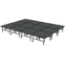Midwest Folding TransFold 12'x16' Dual-Height Portable Stage Kit, 24"-32" High (4'x4' Units) - MFP-TA44-12X16X2432