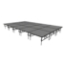 Midwest Folding TransFold 12'x20' Dual-Height Portable Stage Kit, 16"-24" High (4'x4' Units) - MFP-TA44-12X20X1624