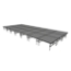 Midwest Folding TransFold 12'x28' Dual-Height Portable Stage Kit, 16"-24" High (4'x4' Units) - MFP-TA44-12X28X1624