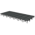 Midwest Folding TransFold 12'x28' Dual-Height Portable Stage Kit, 24"-32" High (4'x4' Units)