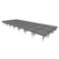 Midwest Folding TransFold 12'x32' Dual-Height Portable Stage Kit, 16"-24" High (4'x4' Units) - MFP-TA44-12X32X1624