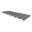Midwest Folding TransFold 12'x36' Dual-Height Portable Stage Kit, 16"-24" High (4'x4' Units) - MFP-TA44-12X36X1624