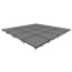 Midwest Folding TransFold 16'x16' Portable Stage Kit, 8" High (4'x4' Units) - MFP-TF44-16X16X8
