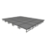 Midwest Folding TransFold 16'x20' Dual-Height Portable Stage Kit, 16"-24" High (4'x4' Units) - MFP-TA44-16X20X1624