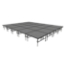 Midwest Folding TransFold 16'x20' Dual-Height Portable Stage Kit, 16"-24" High (4'x4' Units) - MFP-TA44-16X20X1624