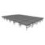 Midwest Folding TransFold 16'x24' Dual-Height Portable Stage Kit, 16"-24" High (4'x4' Units) - MFP-TA44-16X24X1624