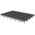 Midwest Folding TransFold 16'x24' Dual-Height Portable Stage Kit, 24"-32" High (4'x4' Units)