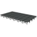 Midwest Folding TransFold 16'x28' Dual-Height Portable Stage Kit, 24"-32" High (4'x4' Units)