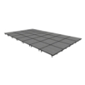 Midwest Folding TransFold 16'x28' Portable Stage Kit, 8" High (4'x4' Units)