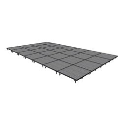 Midwest Folding 16x28 TransFold Portable Stage Kit, 8" High 16x28, 28x16, 16 x 28 staging platform, stage deck, dual height, adjustable height